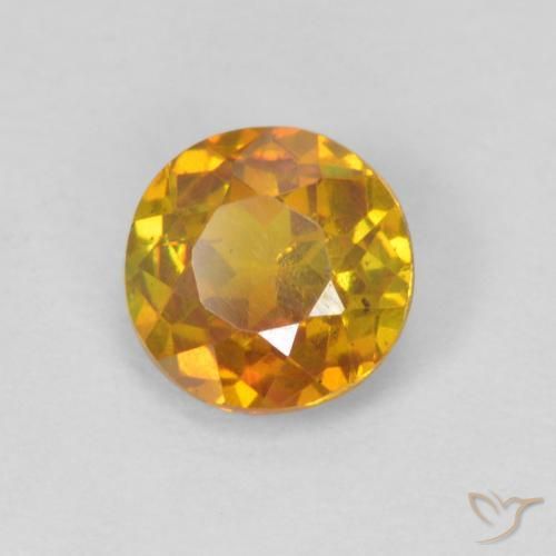 Sphalérite Orange moyen naturelle Tour, 0.69 ct, SI-I1