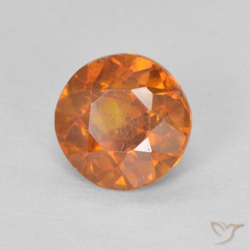 Sphalérite Medium Dark-Orange naturelle Tour, 0.79 ct, SI-I1