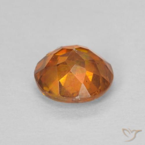 Sphalérite Medium Dark-Orange naturelle Tour, 0.79 ct, SI-I1