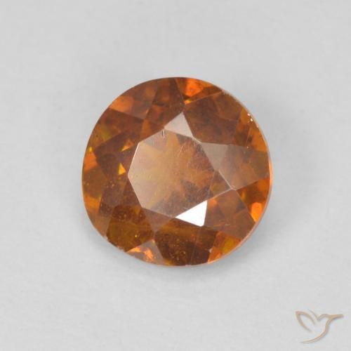 Sphalérite Orange rougeâtre naturelle Tour, 0.92 ct, SI-I1