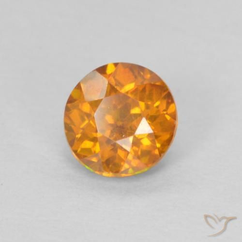 Sphalérite Orange moyen naturelle Tour, 0.57 ct, SI-I1