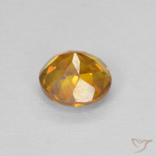 Sphalérite Orange moyen naturelle Tour, 0.57 ct, SI-I1