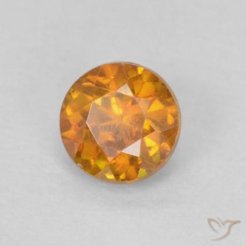 Sphalérite Orange moyen naturelle Tour, 0.38 ct, SI-I1