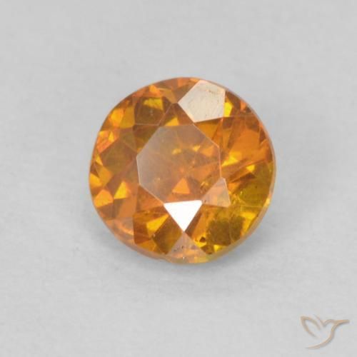 Sphalérite Orange moyen naturelle Tour, 0.42 ct, SI-I1
