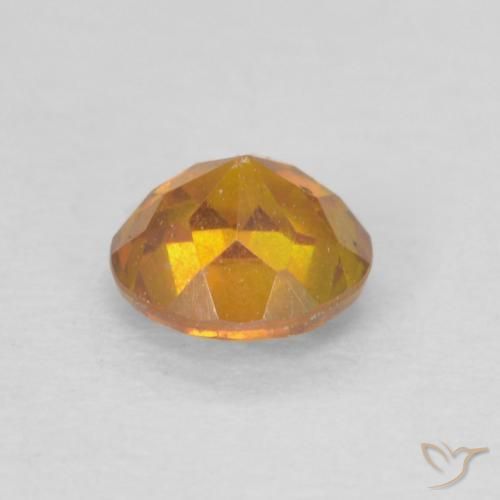 Sphalérite Orange moyen naturelle Tour, 0.42 ct, SI-I1