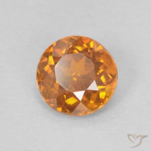 Sphalérite Orange moyen naturelle Tour, 0.38 ct, SI-I1