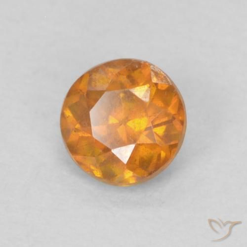 Sphalérite Orange moyen naturelle Tour, 0.22 ct, SI-I1