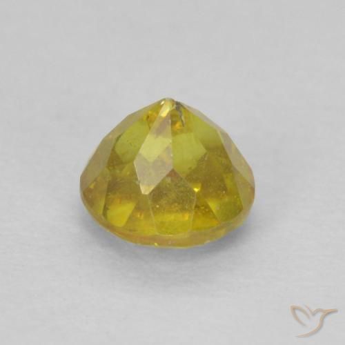 Sphalérite Jaune cybernétique naturelle Tour, 0.55 ct, VS-SI