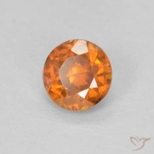 Sphalérite Orange vif naturelle Tour, 0.32 ct, VS-SI