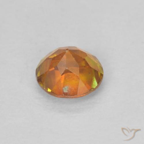Sphalérite Orange vif naturelle Tour, 0.32 ct, VS-SI