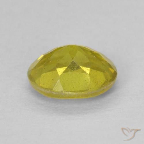 Sphalérite Jaune moyen naturelle ovale, 0.59 ct, VS-SI