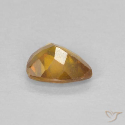 Sphalérite Orange-or naturelle Trillion, 0.32 ct, VS-SI