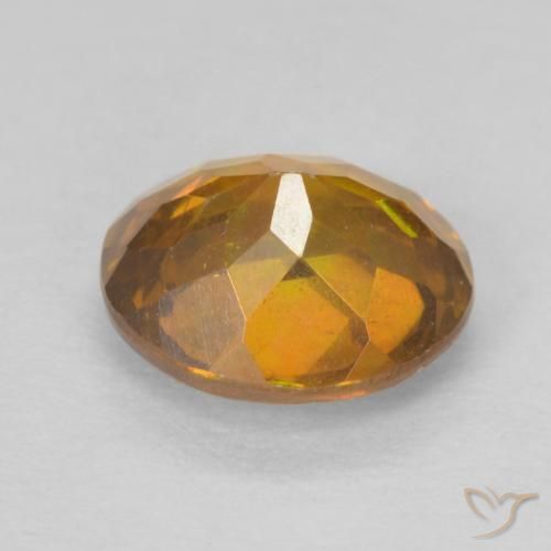 Sphalérite Brun doré naturelle ovale, 1.43 ct, VS-SI
