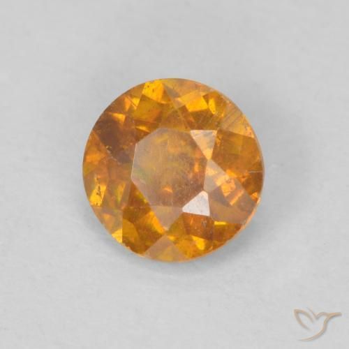 Sphalérite Abricot orange naturelle Tour, 0.48 ct, SI-I1