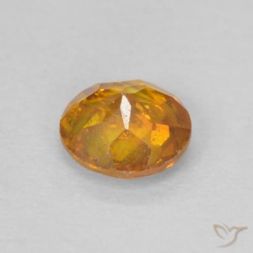 Sphalérite Abricot orange naturelle Tour, 0.48 ct, SI-I1