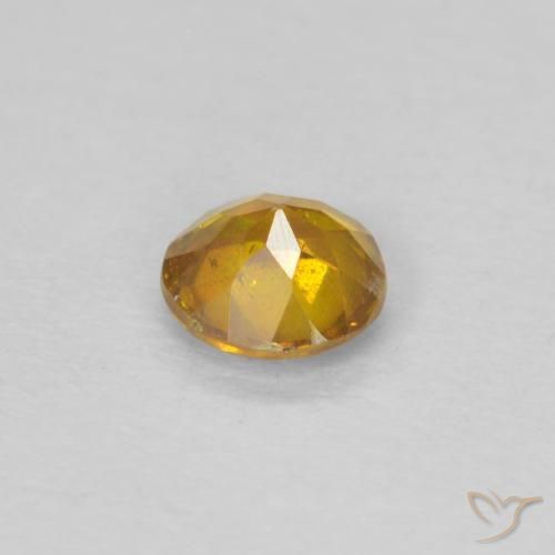 Sphalérite Miel Orange naturelle Tour, 0.24 ct, SI-I1