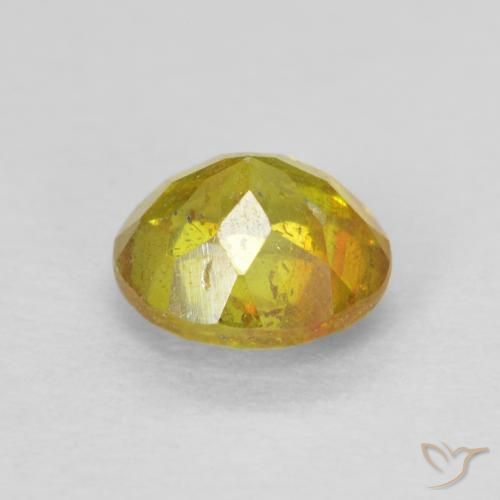 Sphalérite Jaune moyen naturelle Tour, 0.77 ct, SI-I1