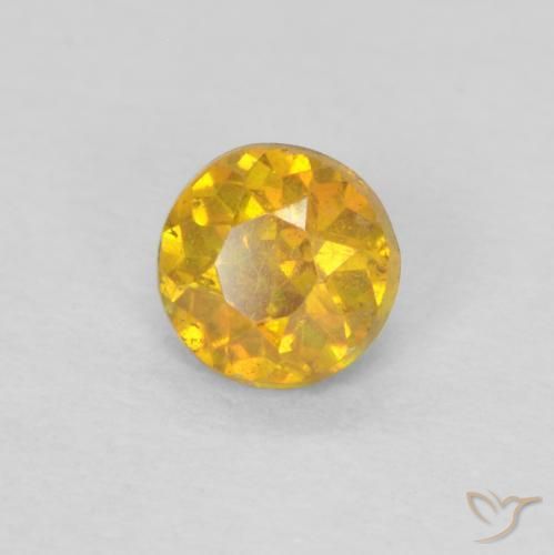 Sphalérite Orange doré naturelle Tour, 0.36 ct, SI-I1