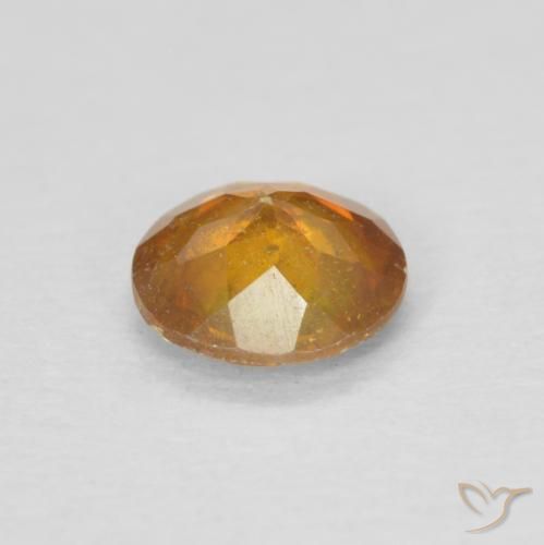 Sphalérite Miel Orange naturelle Tour, 0.45 ct, SI-I1