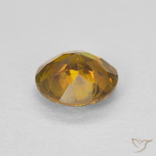 Sphalérite Orange brun naturelle Tour, 0.64 ct, SI-I1