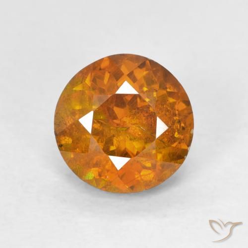 1.94ct Naturel Orange moyen Sphalérite, Tour, I1
