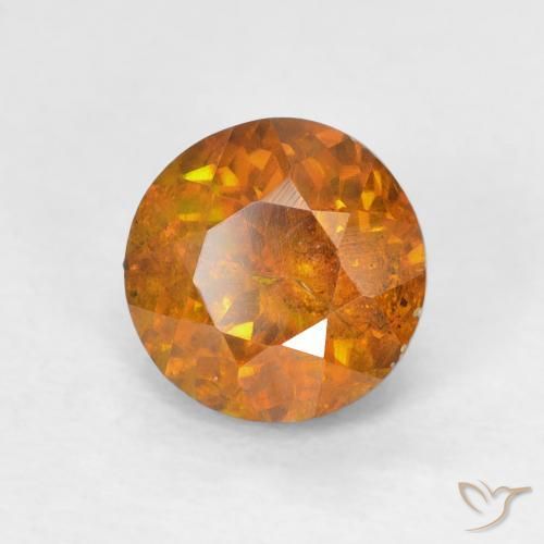 Sphalérite Orange moyen naturelle Tour, 1.94 ct, I1