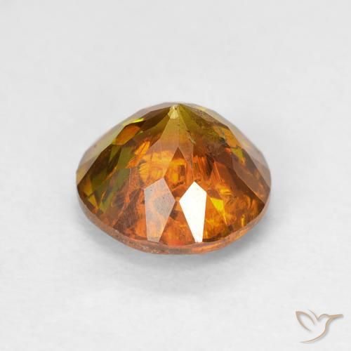 Sphalérite Orange moyen naturelle Tour, 1.94 ct, I1