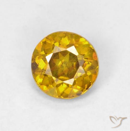 0.71ct Naturel Abricot orange Sphalérite, Tour, VS-SI