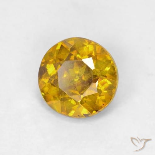 Sphalérite Abricot orange naturelle Tour, 0.71 ct, VS-SI