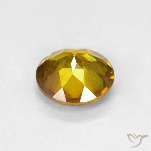 Sphalérite Abricot orange naturelle Tour, 0.71 ct, VS-SI