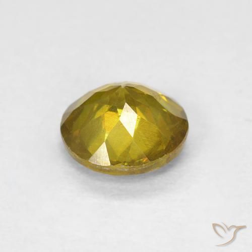 Sphalérite Jaune moyen naturelle Tour, 0.91 ct, VS-SI