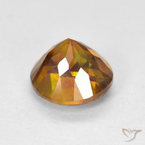 Sphalérite Medium Dark-Orange naturelle Tour, 2.27 ct, SI-I1