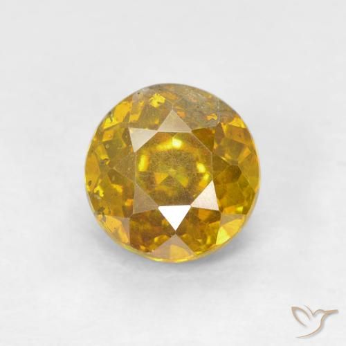 Sphalérite Jaune miel naturelle Tour, 1.22 ct, SI-I1