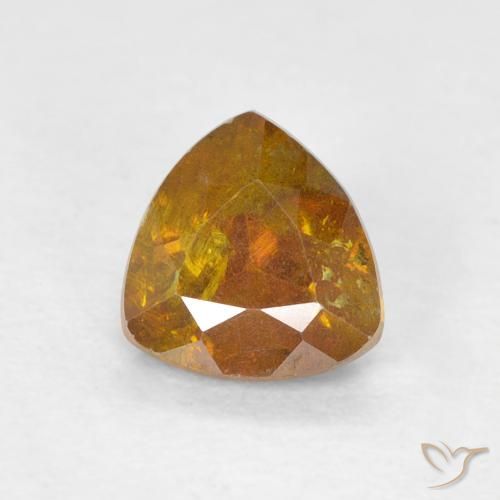 0.80ct Naturel Orange terre Sphalérite, Trillion, VS-SI