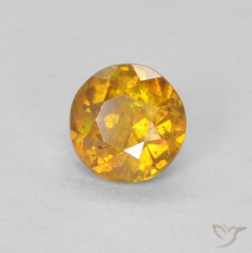 Sphalérite Jaune doré naturelle Tour, 0.34 ct, SI-I1