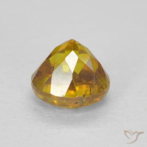 Sphalérite Jaune moyen naturelle Tour, 0.67 ct, SI-I1