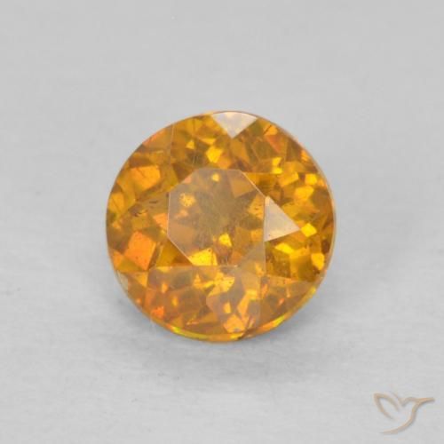 Sphalérite Or orange foncé naturelle Tour, 0.51 ct, SI-I1