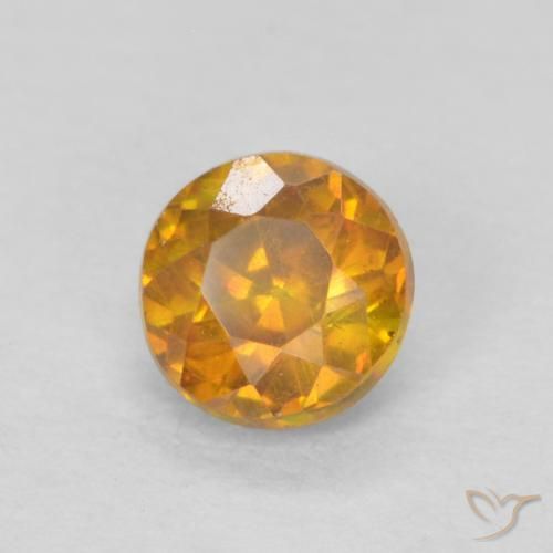 Sphalérite Abricot orange naturelle Tour, 0.45 ct, SI-I1