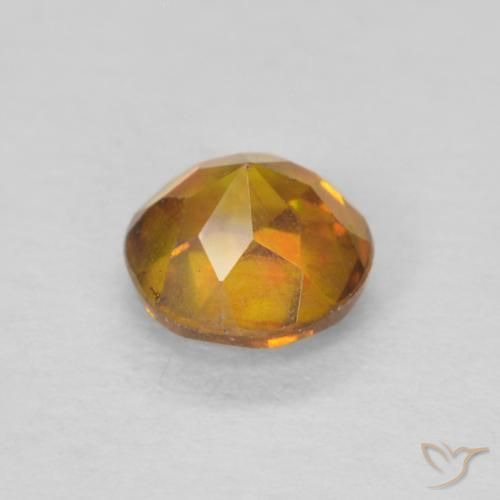 Sphalérite Abricot orange naturelle Tour, 0.45 ct, SI-I1
