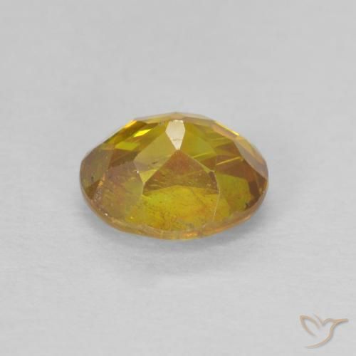 Sphalérite Brun doré naturelle ovale, 0.96 ct, SI-I1