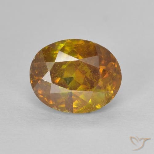 2.05ct Naturel Or Sphalérite, ovale, SI-I1
