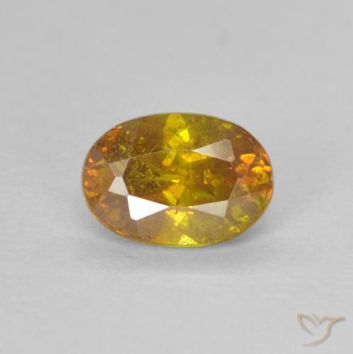0.82ct Naturel Or moyen Sphalérite, ovale, SI-I1