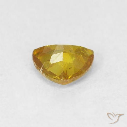 Sphalérite Jaune moyen naturelle Trillion, 0.53 ct, SI-I1