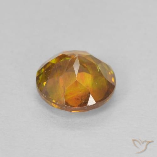 Sphalérite Orange moyen naturelle Tour, 0.82 ct, SI-I1