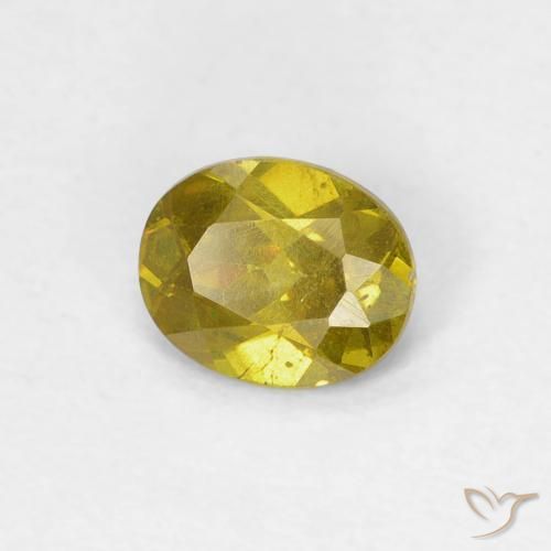 Sphalérite Medium Golden Brown naturelle ovale, 0.59 ct, SI-I1