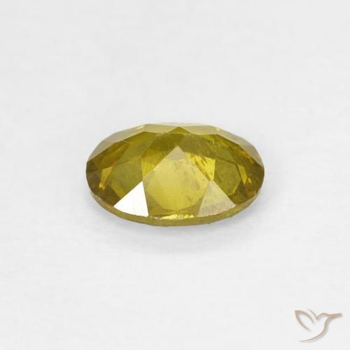 Sphalérite Medium Golden Brown naturelle ovale, 0.59 ct, SI-I1