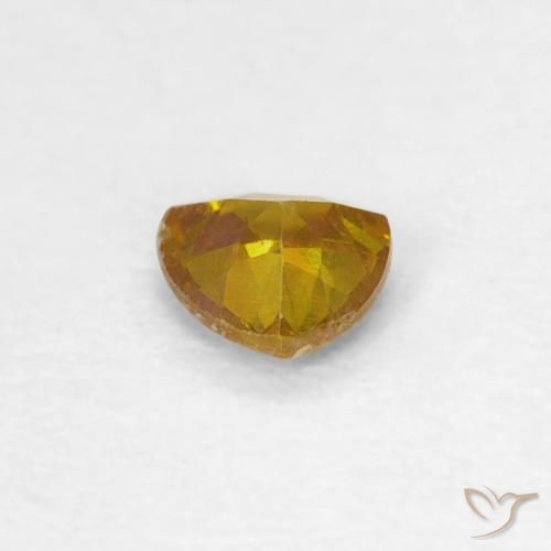 Sphalérite Or moyen naturelle Trillion, 0.19 ct, SI-I1
