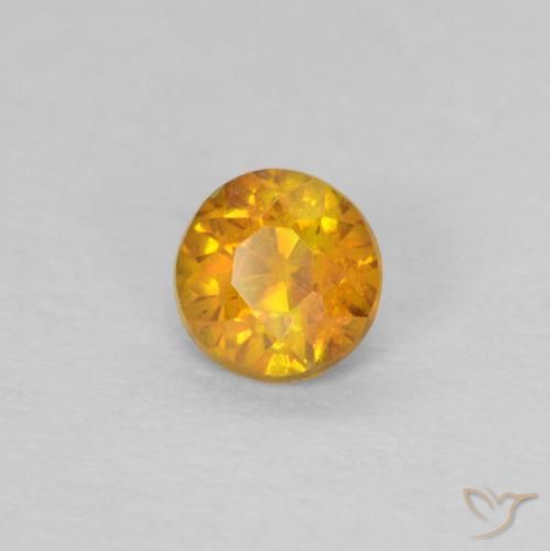 Sphalérite Orange-or naturelle Tour, 0.25 ct, SI-I1
