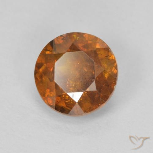 Sphalérite Orange rougeâtre naturelle Tour, 1.26 ct, SI-I1