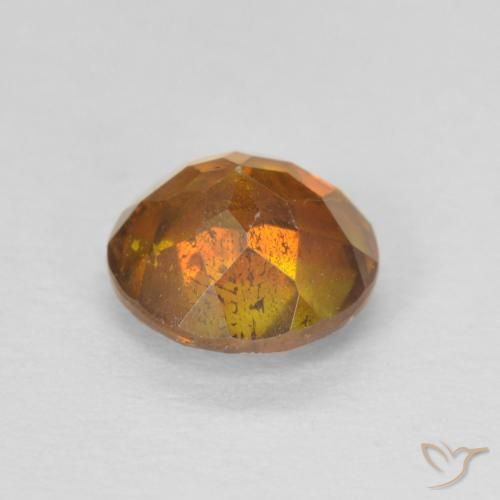 Sphalérite Orange rougeâtre naturelle Tour, 1.26 ct, SI-I1